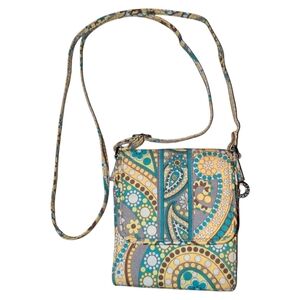 Vera Bradley retired Lemon Parfait Mini Crossbody Hipster Small Tri-Fold Purse